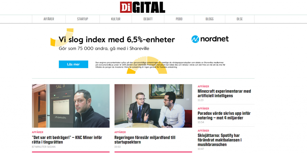 Nordnet, Di Digital
